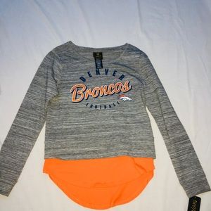 Denver Broncos shirt.